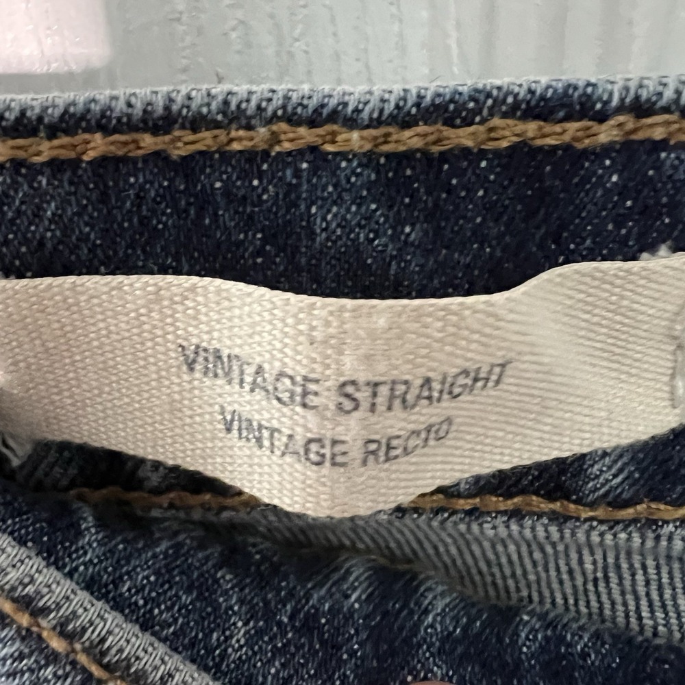 Universal Thread Women's Vintage Straight Jeans Medium Tint Denim Sz 0/25R - Picture 4 of 11